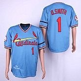 Cardinals 1 Ozzie Smith Light Blue 1982 Throwback Jersey Sguo,baseball caps,new era cap wholesale,wholesale hats
